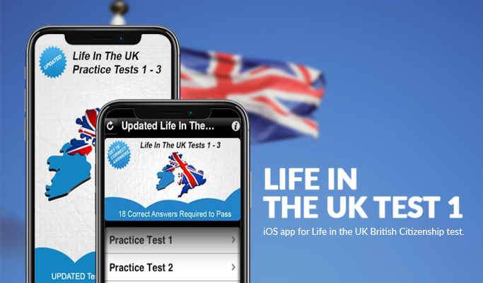 iOS app for Life in the UK British Citizenship test.